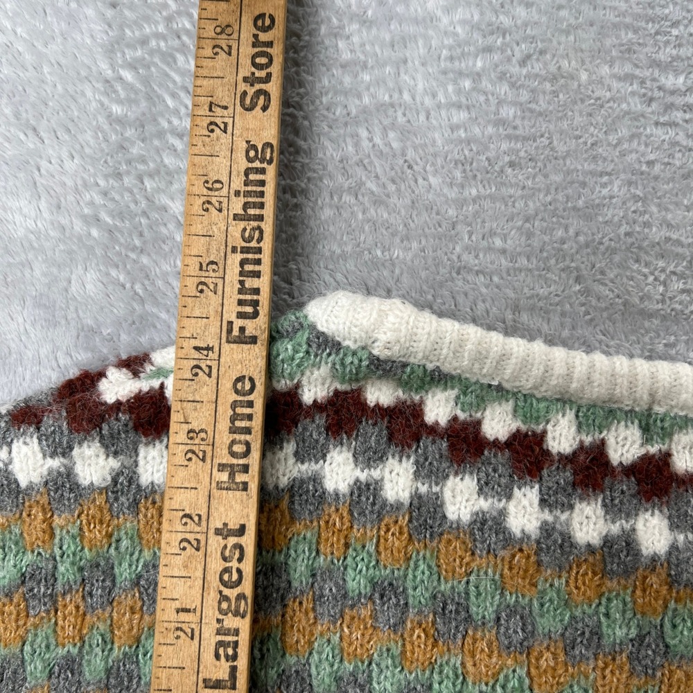 Knox Rose Textured Geometric Pullover Sweater Size XL Multi Boho Cabin Womens - Picture 6 of 7